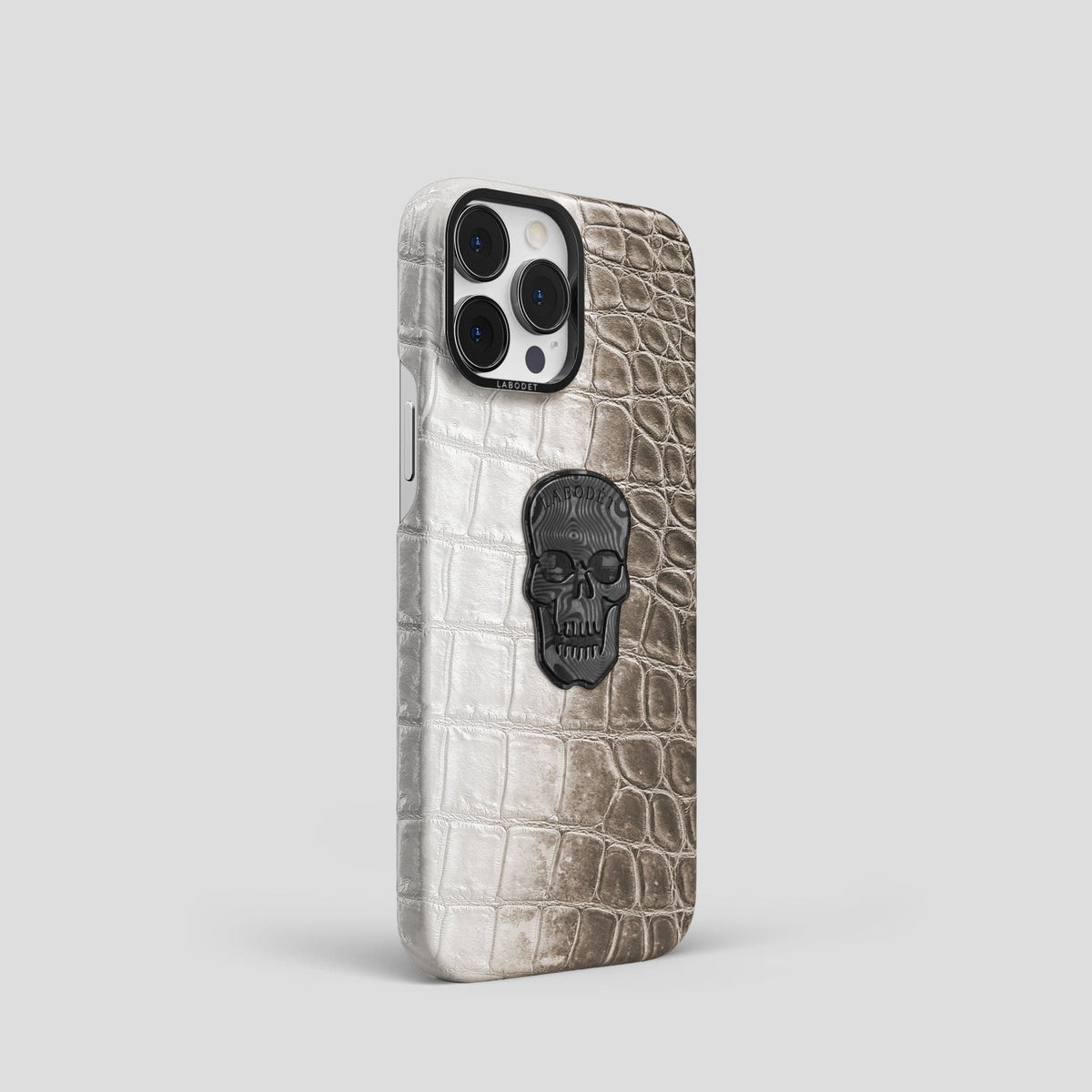 Dark iPhone 14 Pro Himalaya Classic Case with Black Metal -2 | Dark-Black