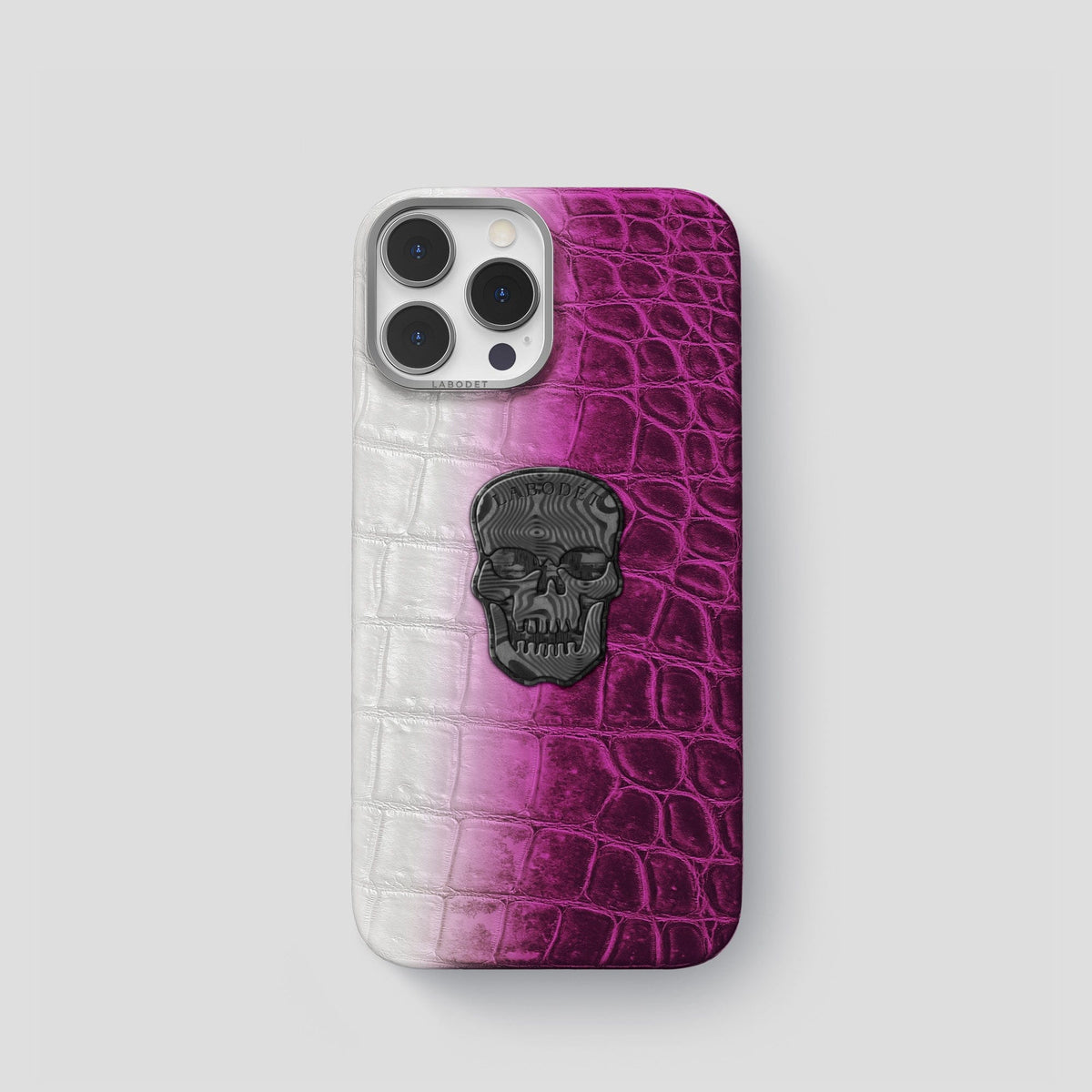 Fuchsia iPhone 14 Pro Himalaya Classic Case with Steel Metal -1 | Fuchsia-Steel