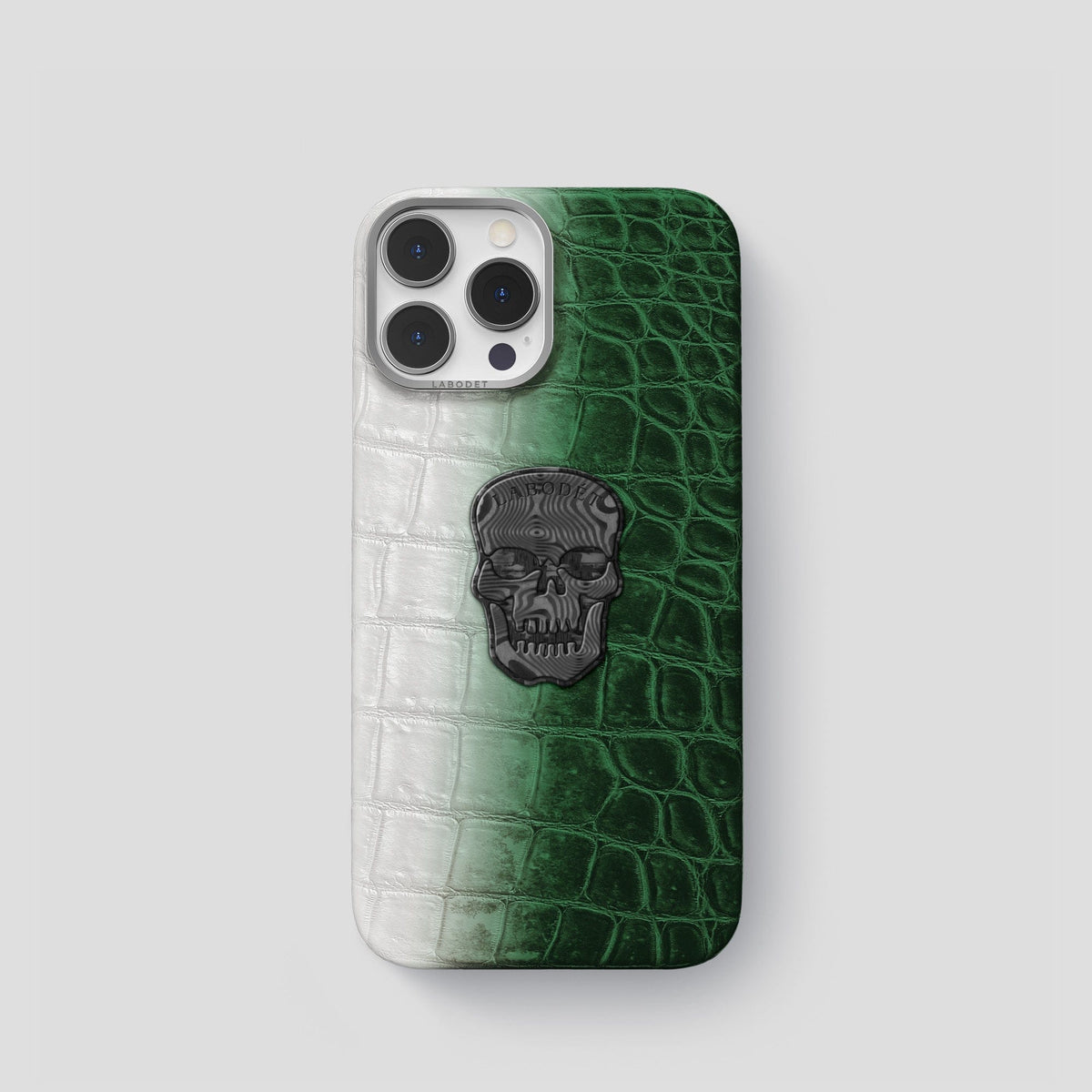 Green iPhone 14 Pro Himalaya Classic Case with Steel Metal -1 | Green-Steel