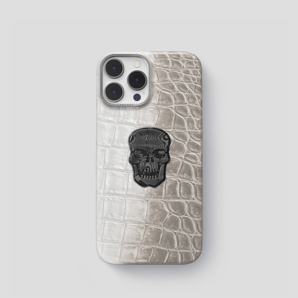 Light iPhone 14 Pro Himalaya Classic Case with Steel Metal -1 | Light-Steel