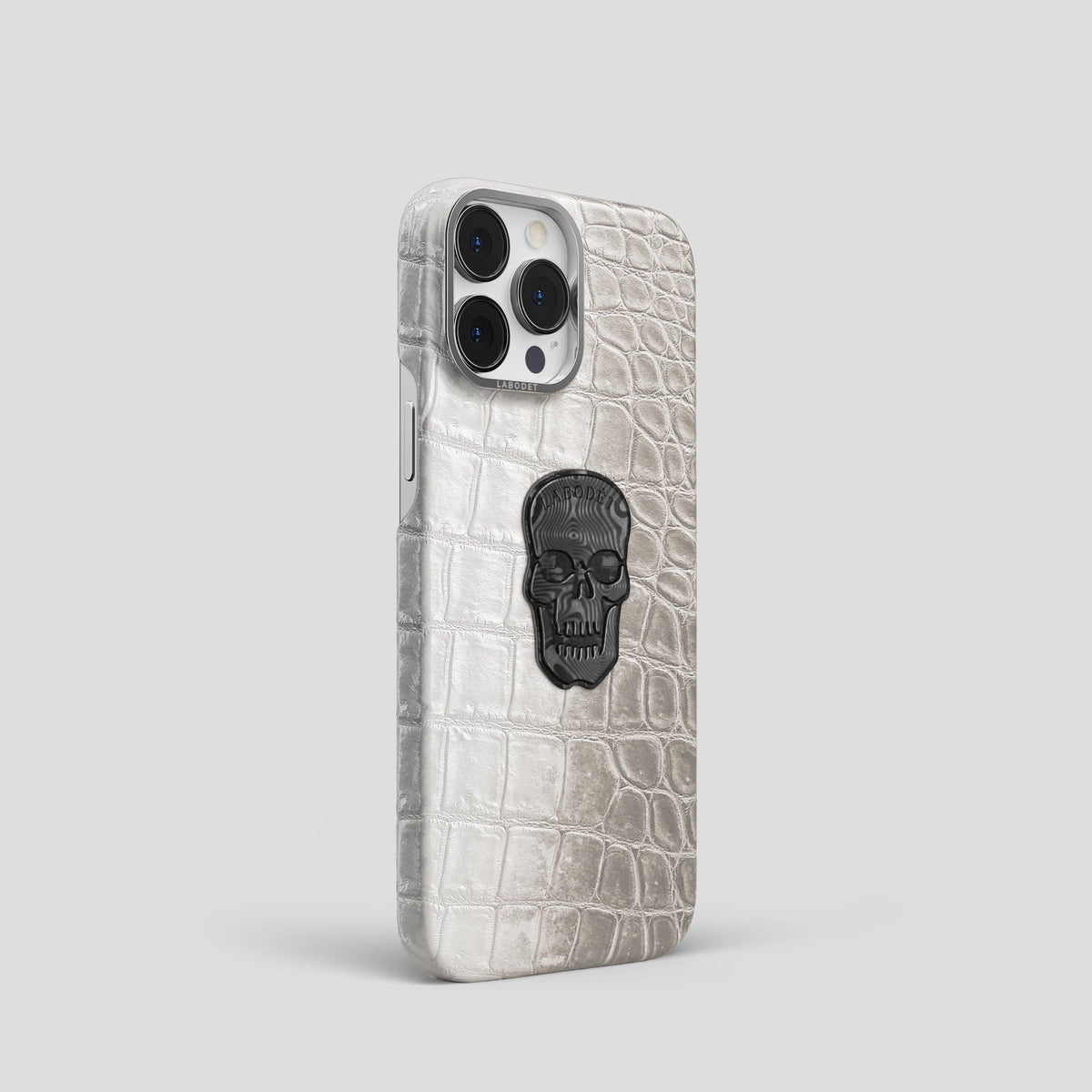 Light iPhone 14 Pro Himalaya Classic Case with Steel Metal -2 | Light-Steel