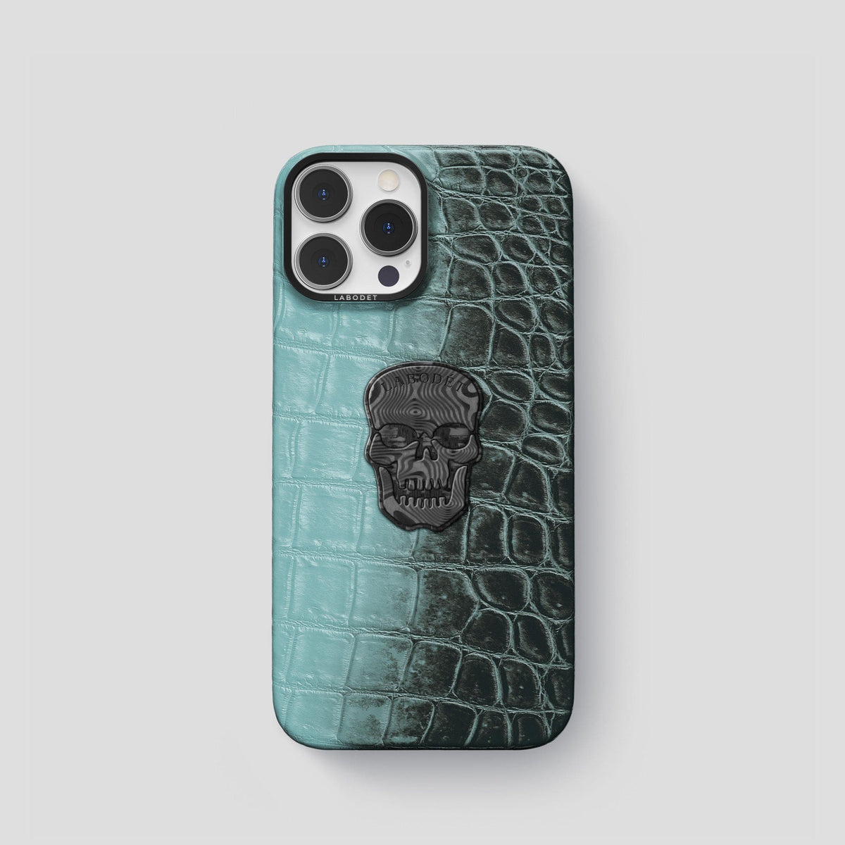 Light-Mint iPhone 14 Pro Himalaya Classic Case with Black Metal -1 | Light-Mint-Black