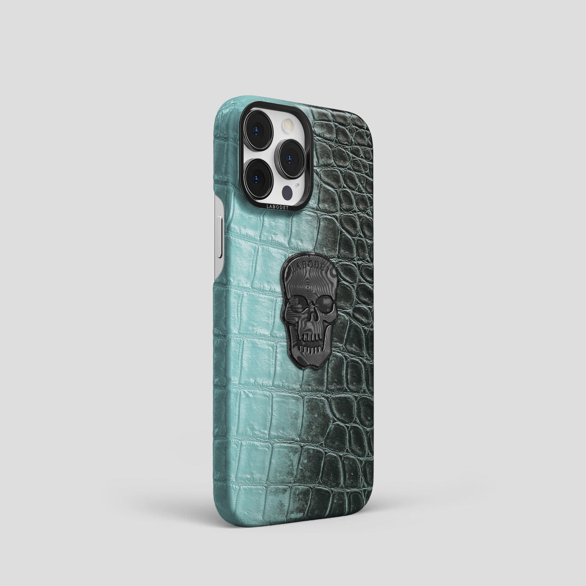 Light-Mint iPhone 14 Pro Himalaya Classic Case with Black Metal -2 | Light-Mint-Black