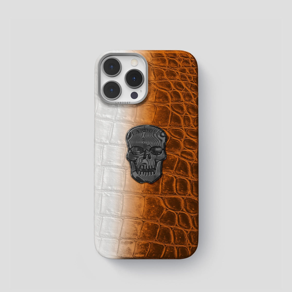 Orange iPhone 14 Pro Himalaya Classic Case with Steel Metal -1 | Orange-Steel