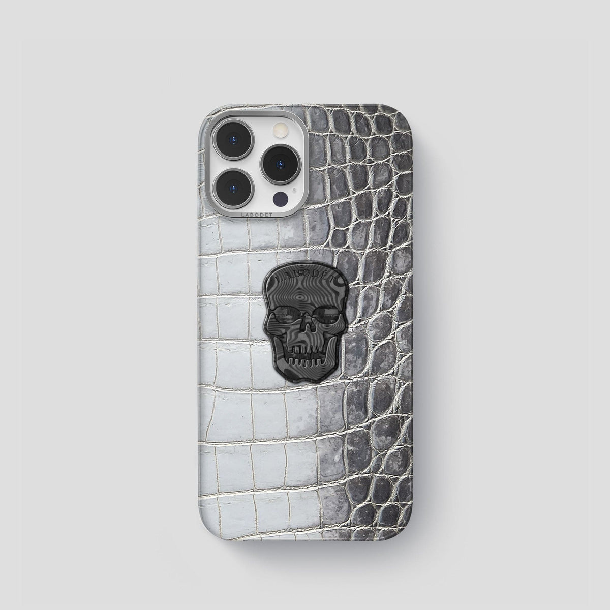 Silver iPhone 14 Pro Himalaya Classic Case with Steel Metal -1 | Silver-Steel