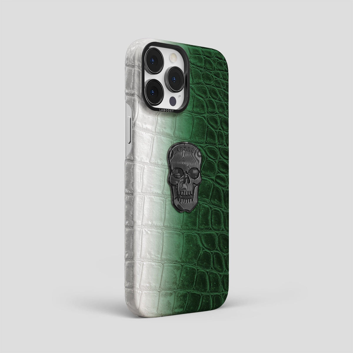 Green iPhone 14 Pro Max Himalaya Classic Case with Black Metal -2 | Green-Black