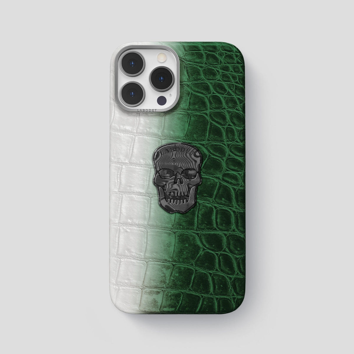 Green iPhone 14 Pro Max Himalaya Classic Case with Steel Metal -1 | Green-Steel
