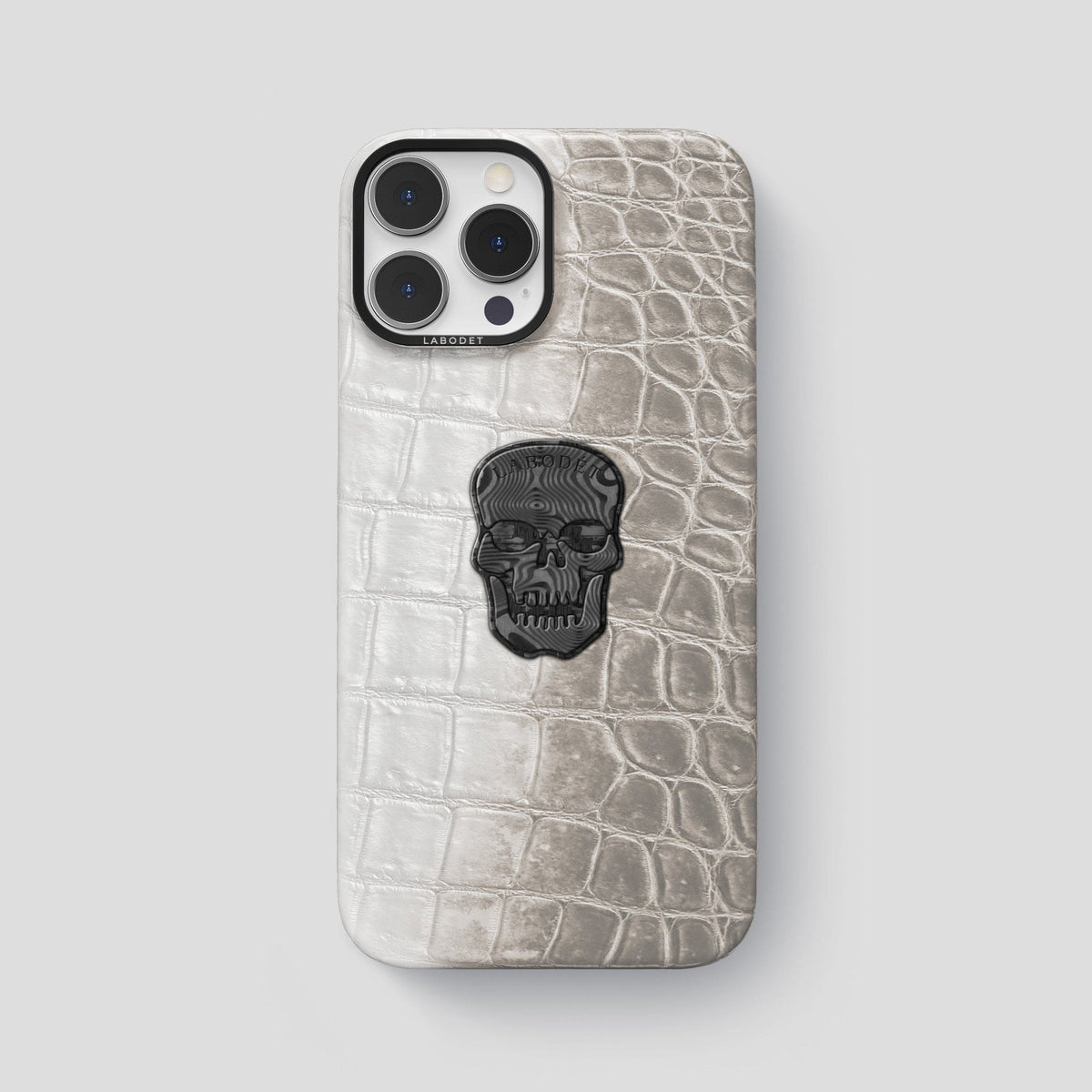 Light iPhone 14 Pro Max Himalaya Classic Case with Black Metal -1 | Light-Black