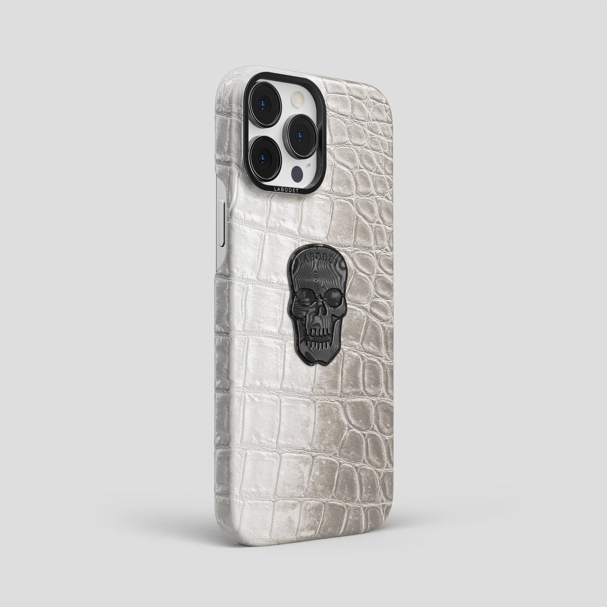 Light iPhone 14 Pro Max Himalaya Classic Case with Black Metal -2 | Light-Black