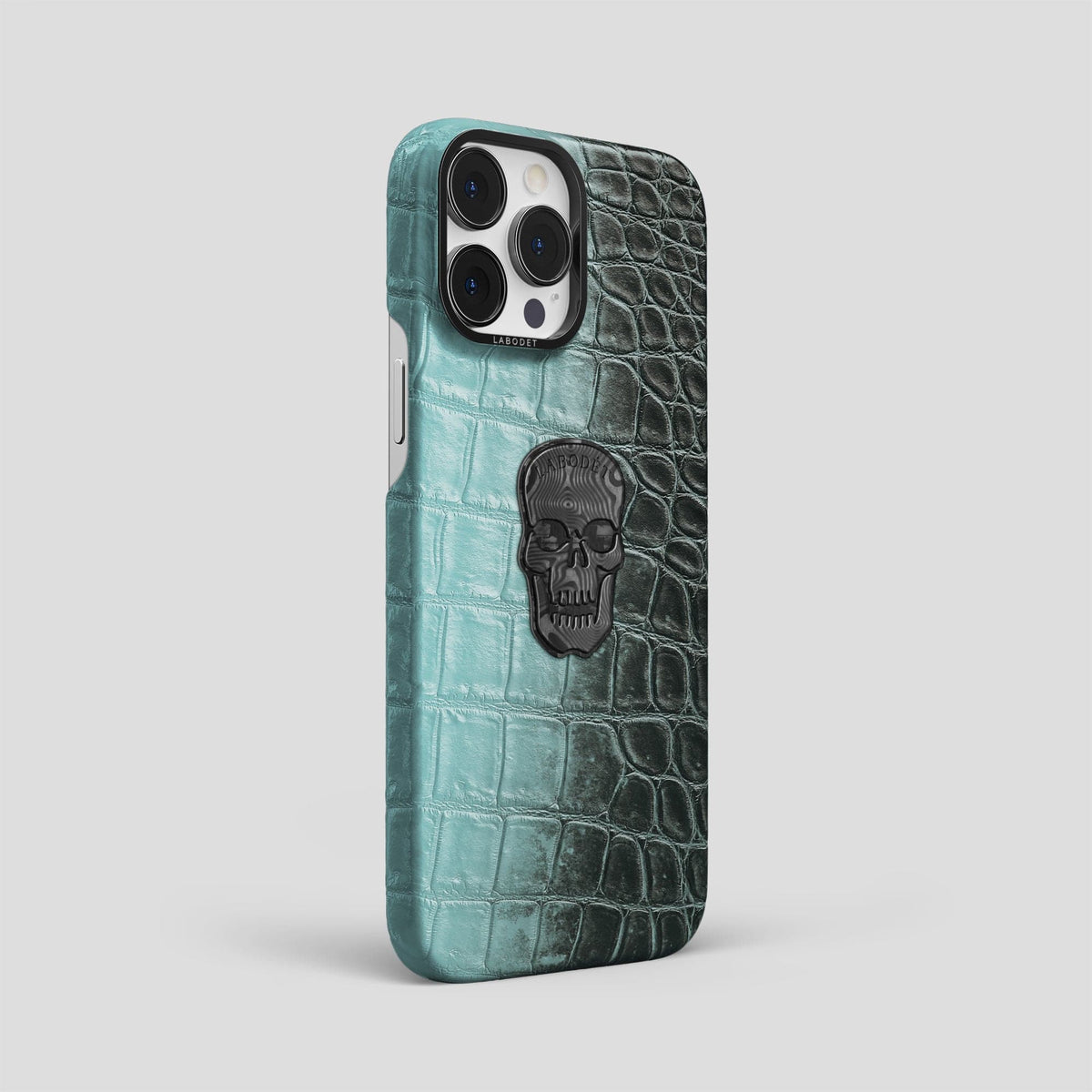 Light-Mint iPhone 14 Pro Max Himalaya Classic Case with Black Metal -2 | Light-Mint-Black