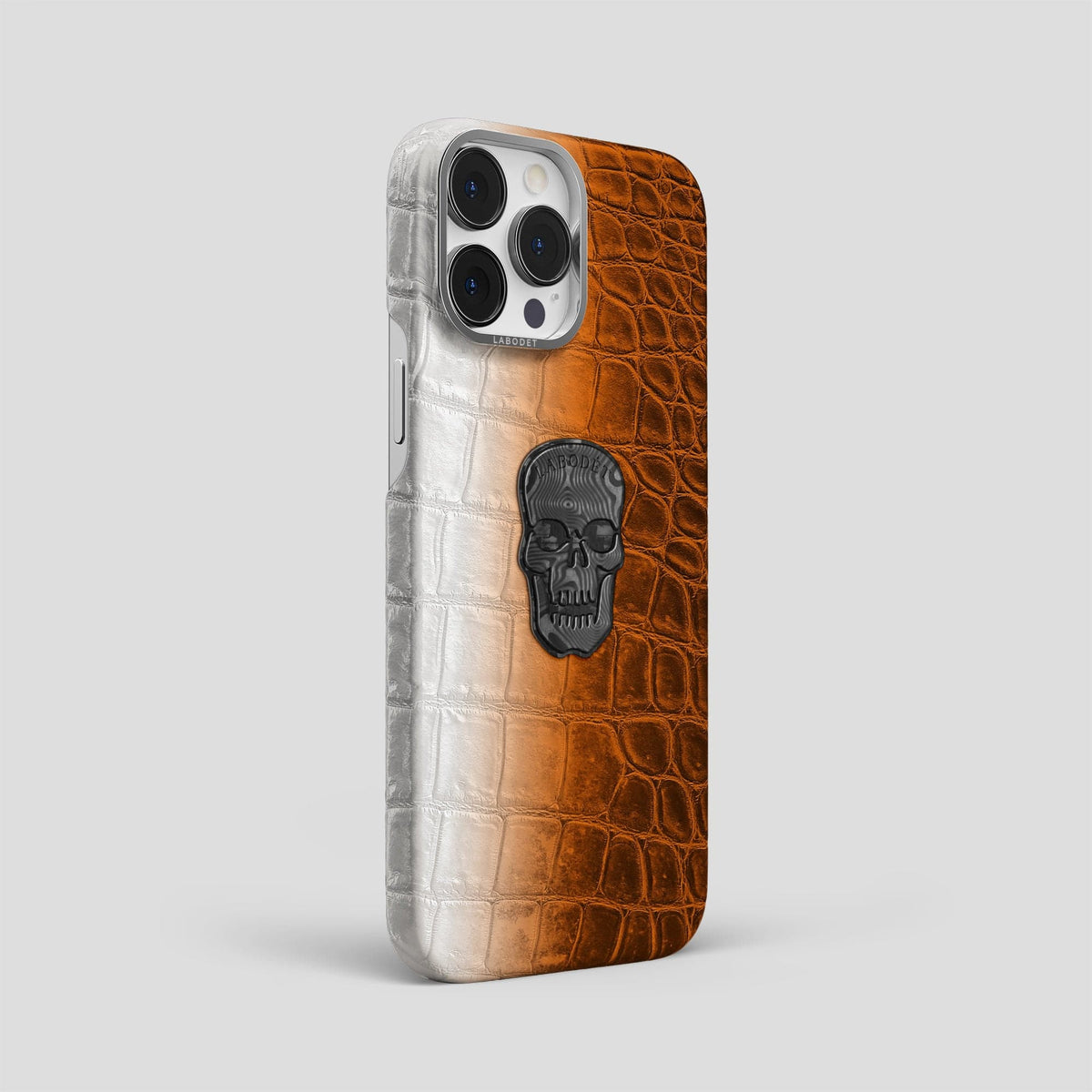 Orange iPhone 14 Pro Max Himalaya Classic Case with Steel Metal -2 | Orange-Steel