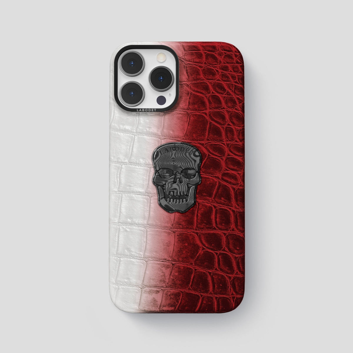 Red iPhone 14 Pro Max Himalaya Classic Case with Black Metal -1 | Red-Black