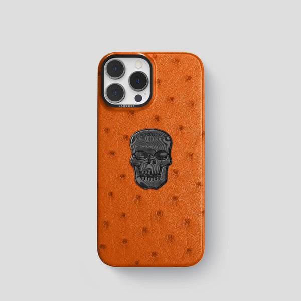 Classic Case with Carbon Skull For iPhone 14 Pro In Ostrich