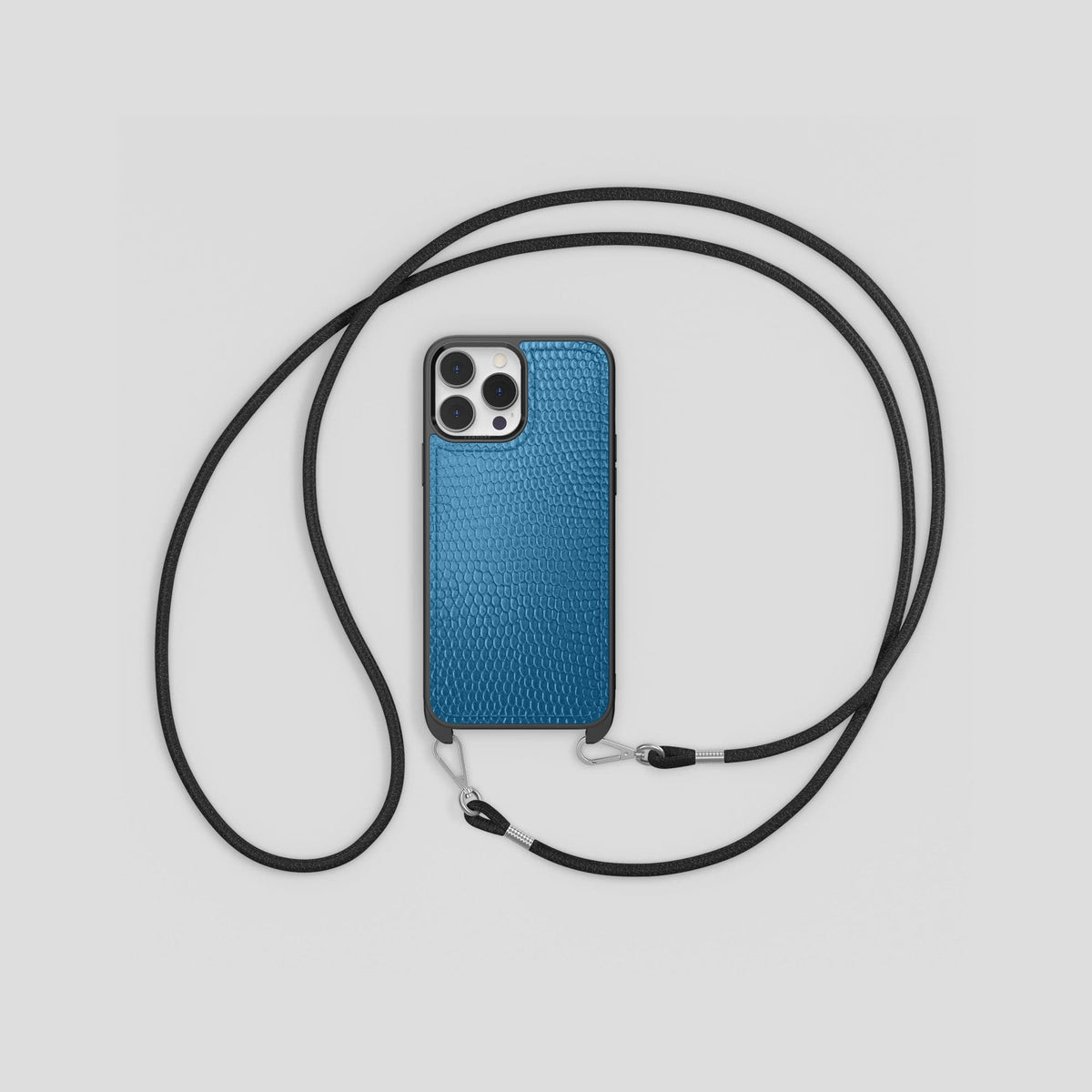 Blue Crossbody Sport iPhone 14 Pro Lizard -1 | Blue