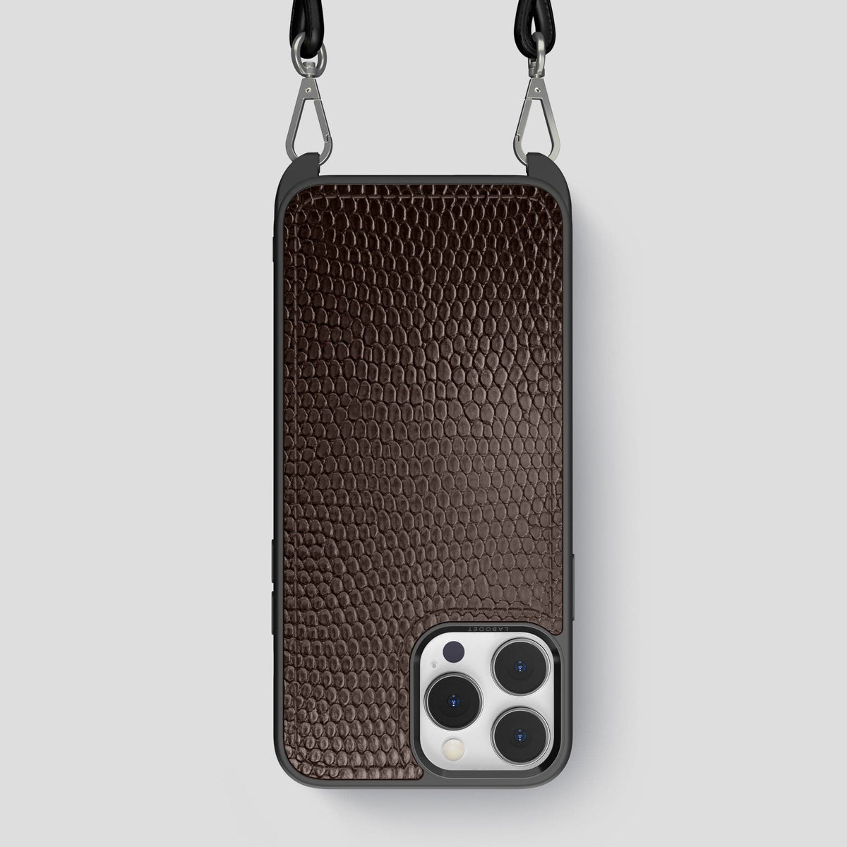 Brown Crossbody Sport iPhone 14 Pro Max Lizard -1 | Brown