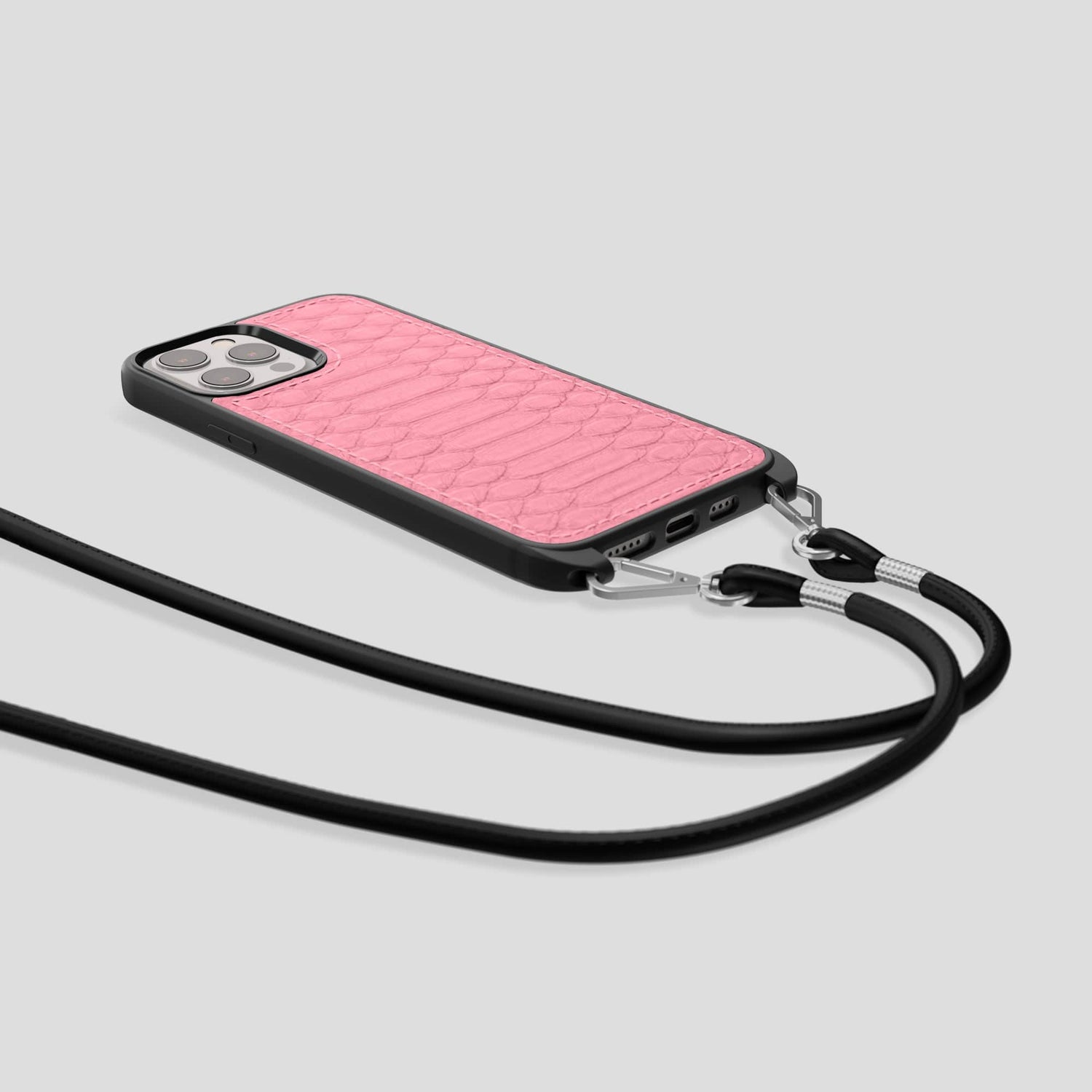 Pink Crossbody Sport iPhone 14 Pro Python -6 | Pink