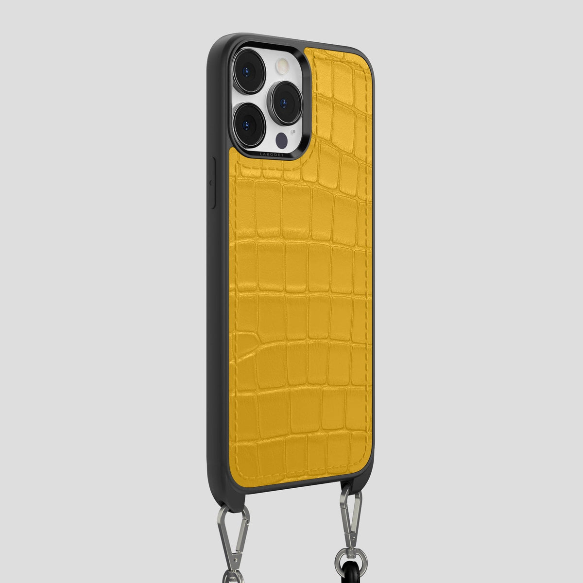Yellow iPhone 14 Pro Max Crossbody Sport Case Alligator -2 | Yellow