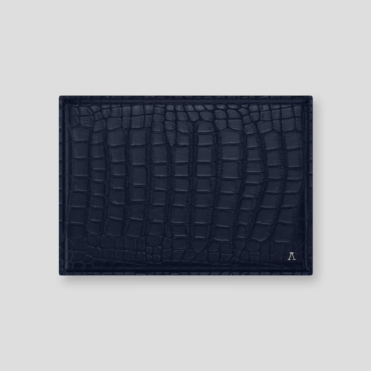Navy Blue Envelope MacBook Pro 16 Alligator with Steel Metal -1 | Navy-Blue-Steel