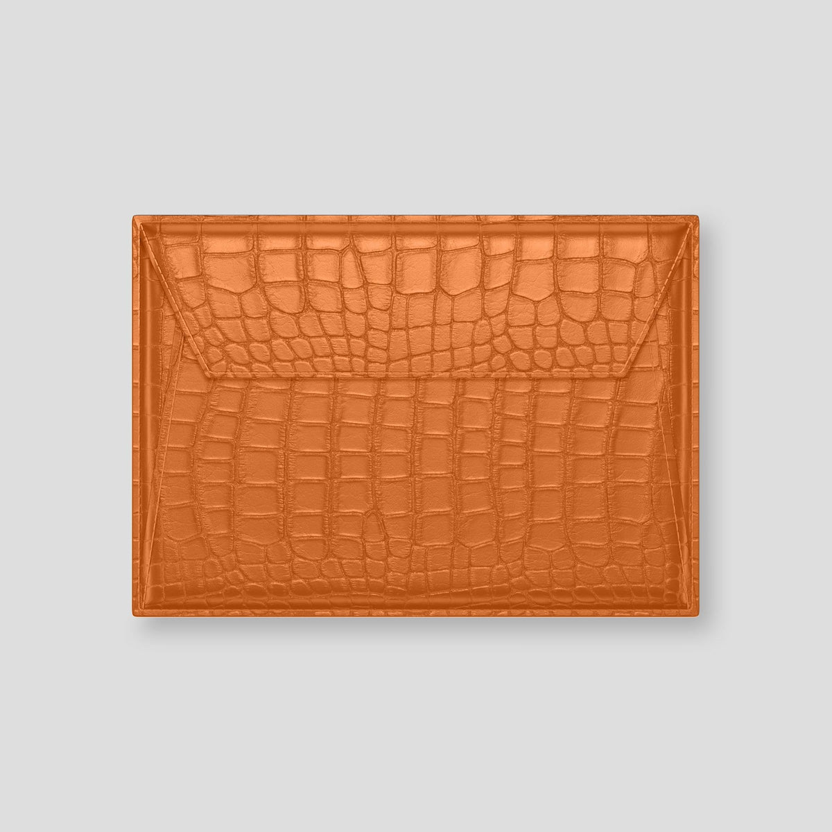 Orange Envelope MacBook Pro 16 Alligator with Gold Metal -2 | Orange-Gold