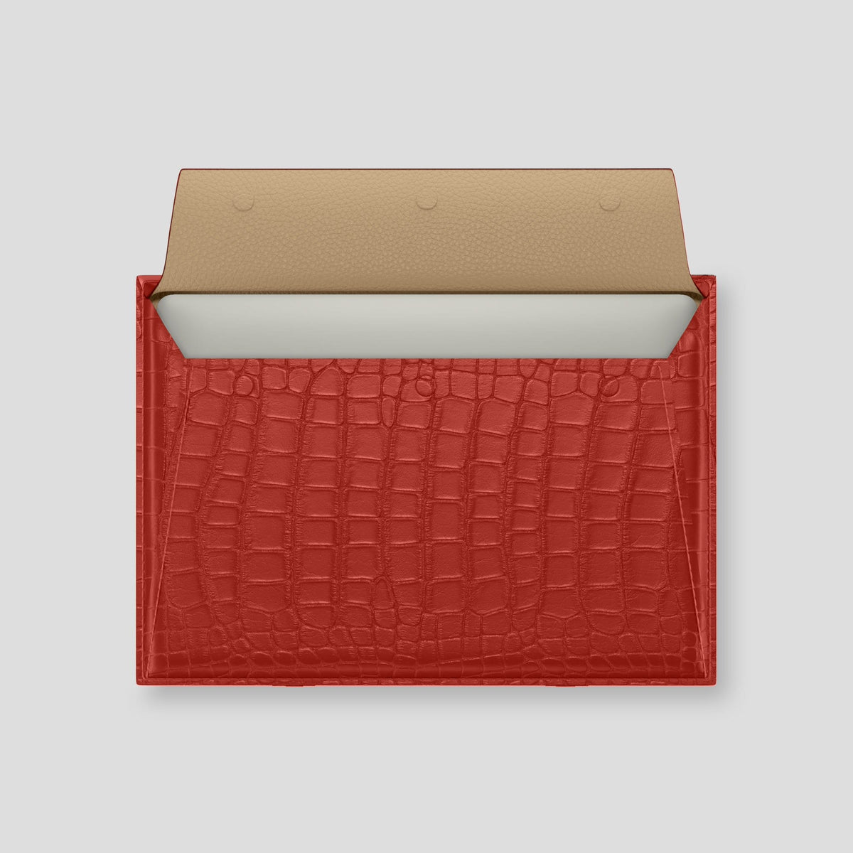 Red Envelope MacBook Pro 16 Alligator with Black Metal -3 | Red-Black