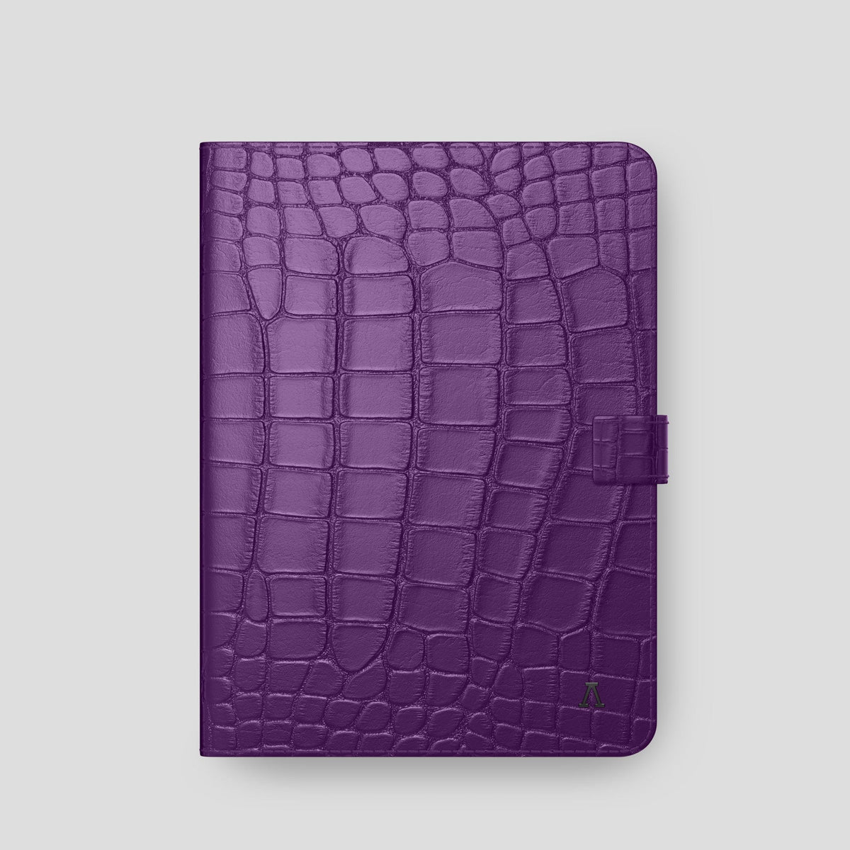 Purple iPad Pro 11-inch Folio Case Alligator with Black Metal -4 | Purple-Black