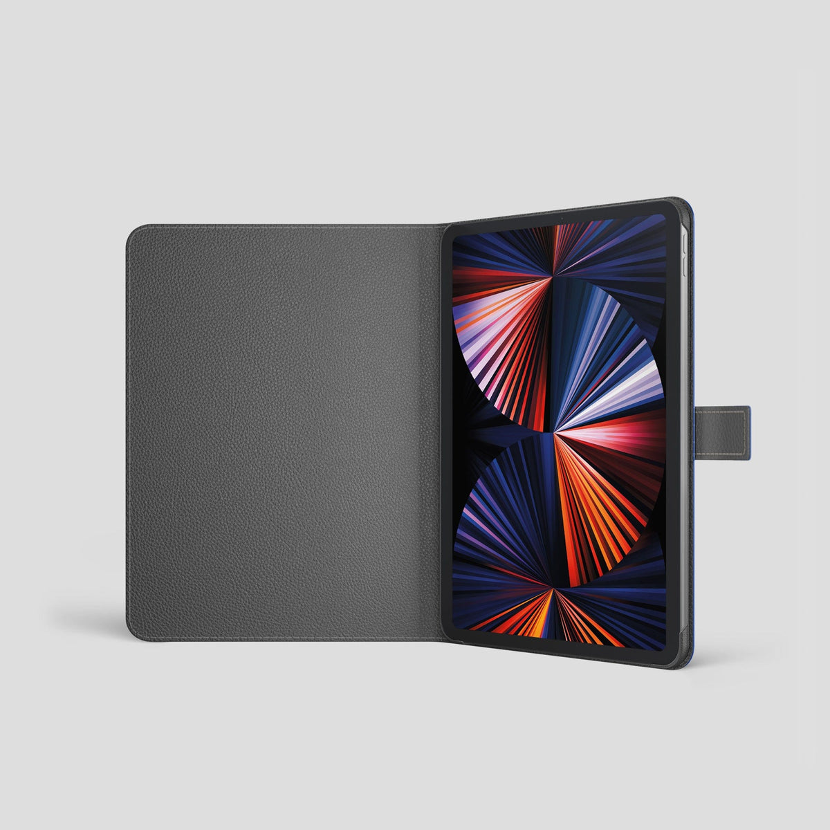 Royal Blue iPad Pro 11-inch Folio Case Alligator with Gold Metal -2 | Royal-Blue-Gold