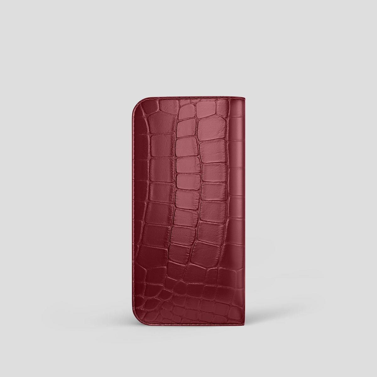 Burgundy Glasses Case Alligator -2 | Burgundy