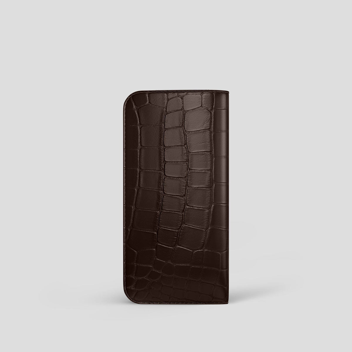 Dark Brown Glasses Case Alligator -2 | Dark-Brown