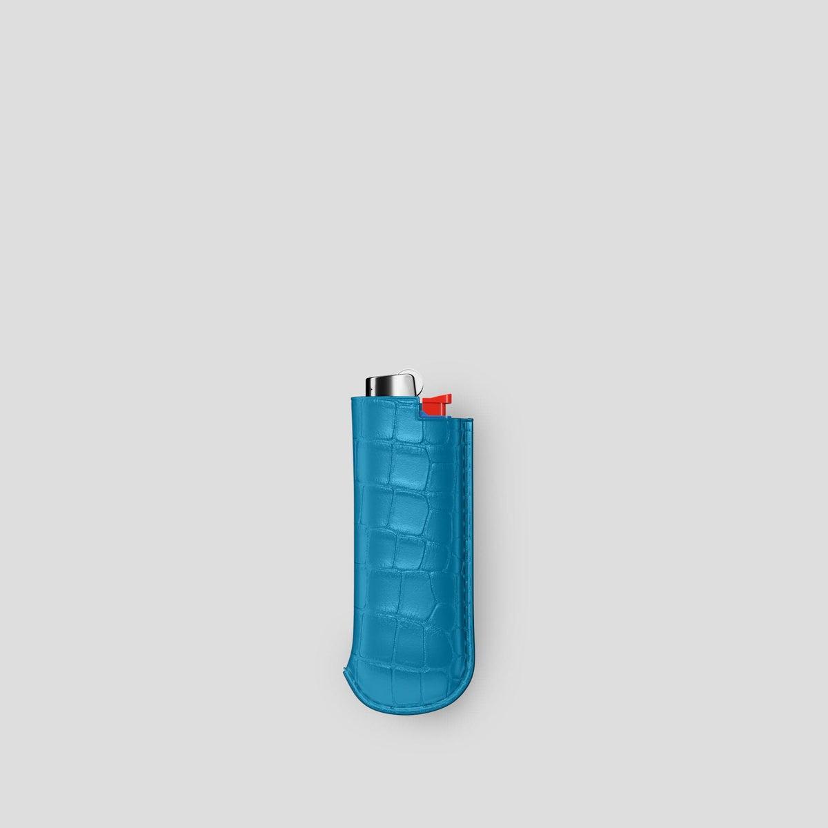 Curaçao-Blue Lighter Case Alligator -1 | Curaçao-Blue