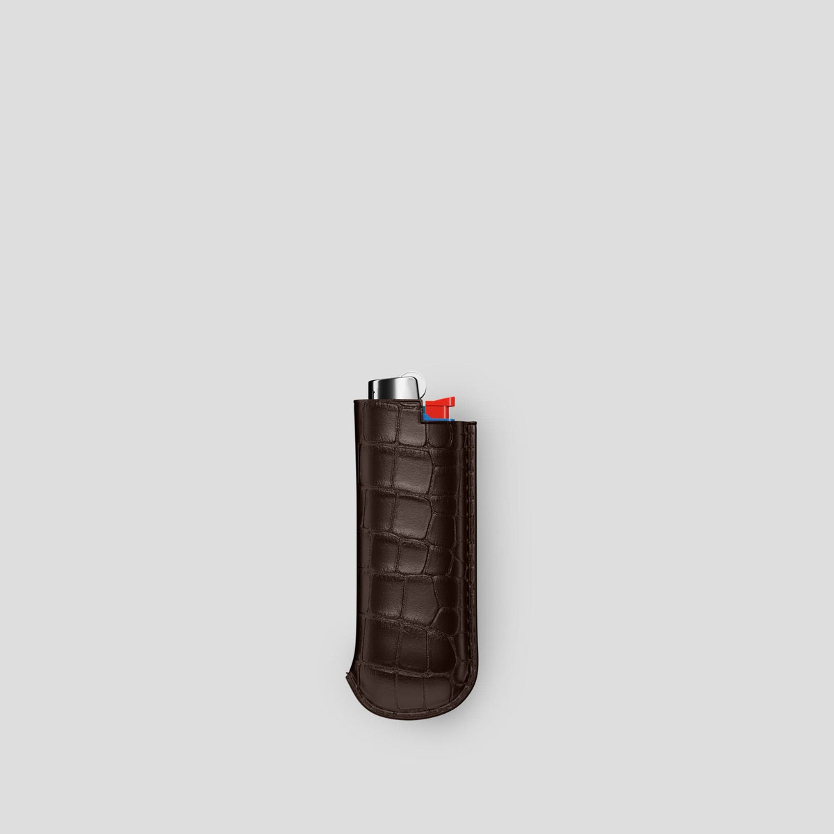 Dark Brown Lighter Case Alligator -1 | Dark-Brown