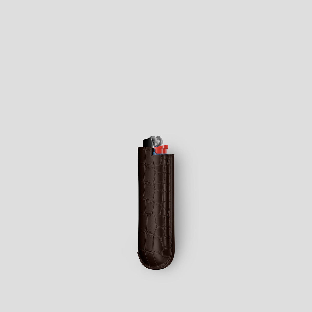 Dark Brown Lighter Case Alligator -2 | Dark-Brown