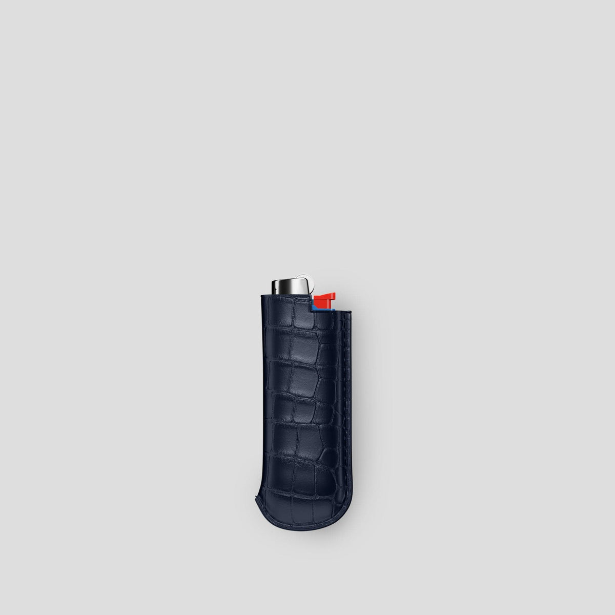 Navy Blue Lighter Case Alligator -1 | Navy-Blue