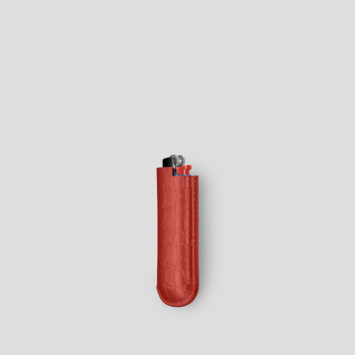 Red Lighter Case Alligator -2 | Red
