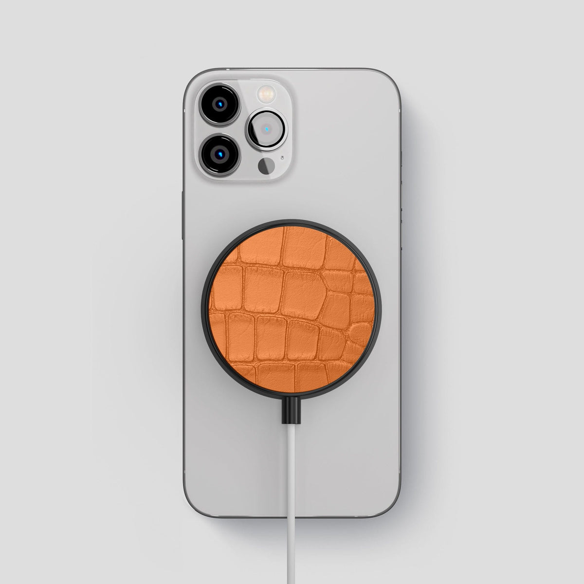 Orange MagSafe Charger Alligator -2 | Orange