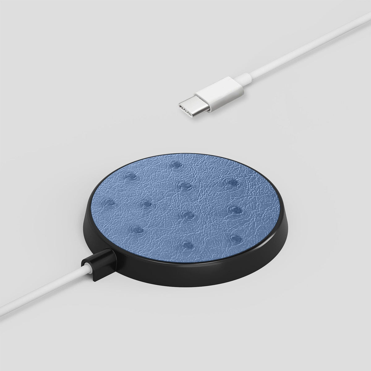 Navy-Blue MagSafe Charger Ostrich -4 | Navy-Blue