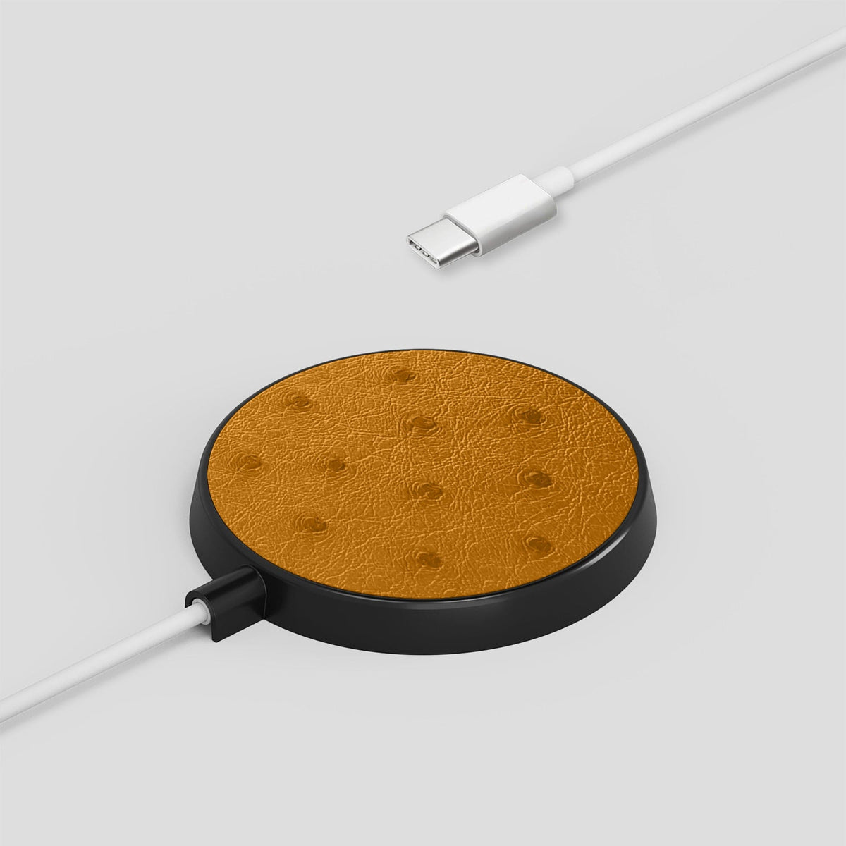 Chestnut MagSafe Charger Ostrich -4 | Chestnut