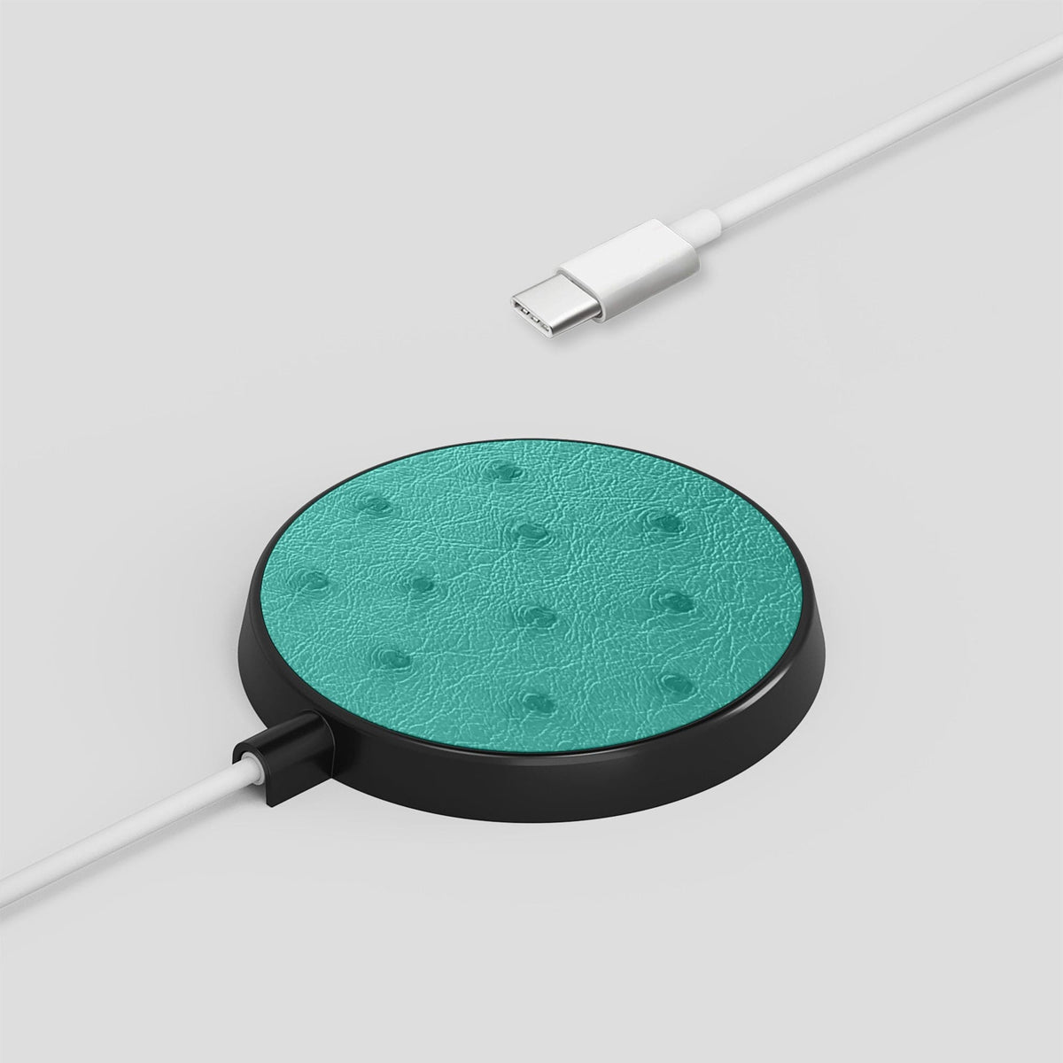 Turquoise MagSafe Charger Ostrich -4 | Turquoise