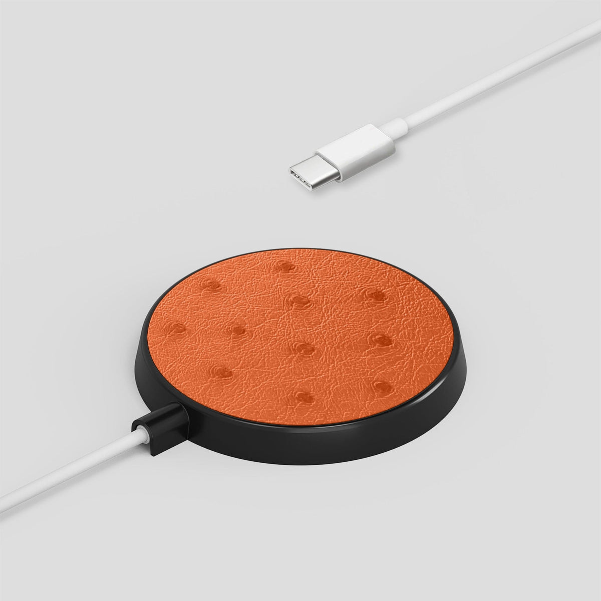 Orange MagSafe Charger Ostrich -4 | Orange