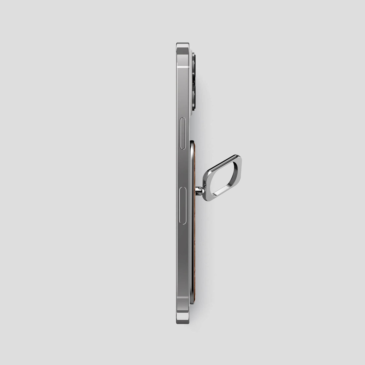 Caramel MagSafe Ring iPhone 14 Pro Max Calf with Steel Metal -3 | Caramel-Steel