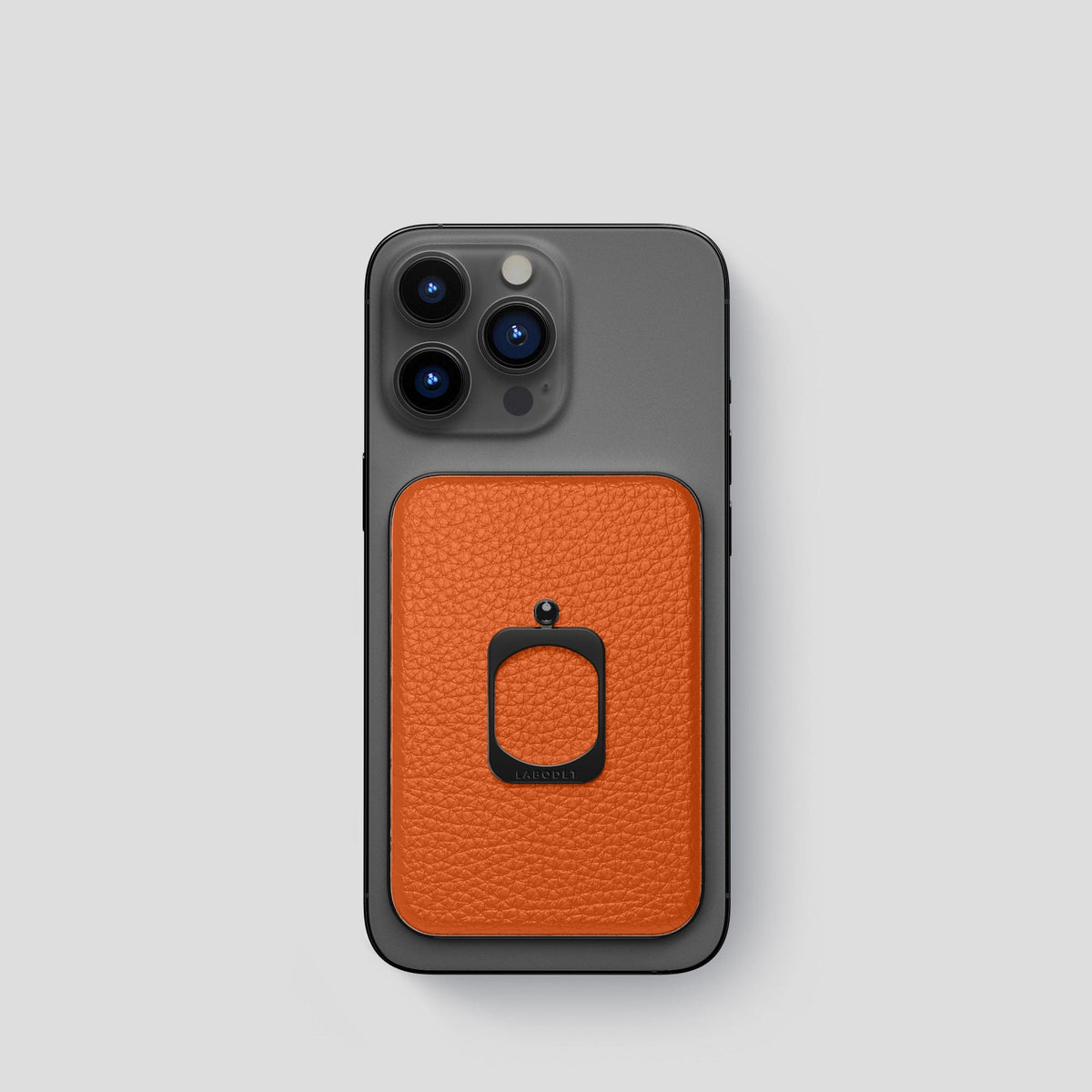 Orange MagSafe Ring iPhone 14 Pro Calf with Black Metal -2 | Orange-Black