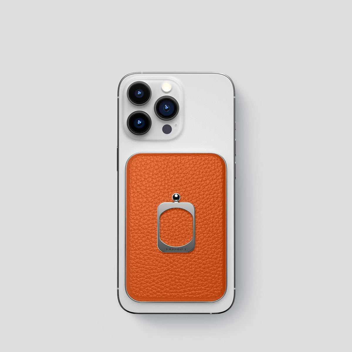 Orange MagSafe Ring iPhone 14 Pro Calf with Steel Metal -2 | Orange-Steel