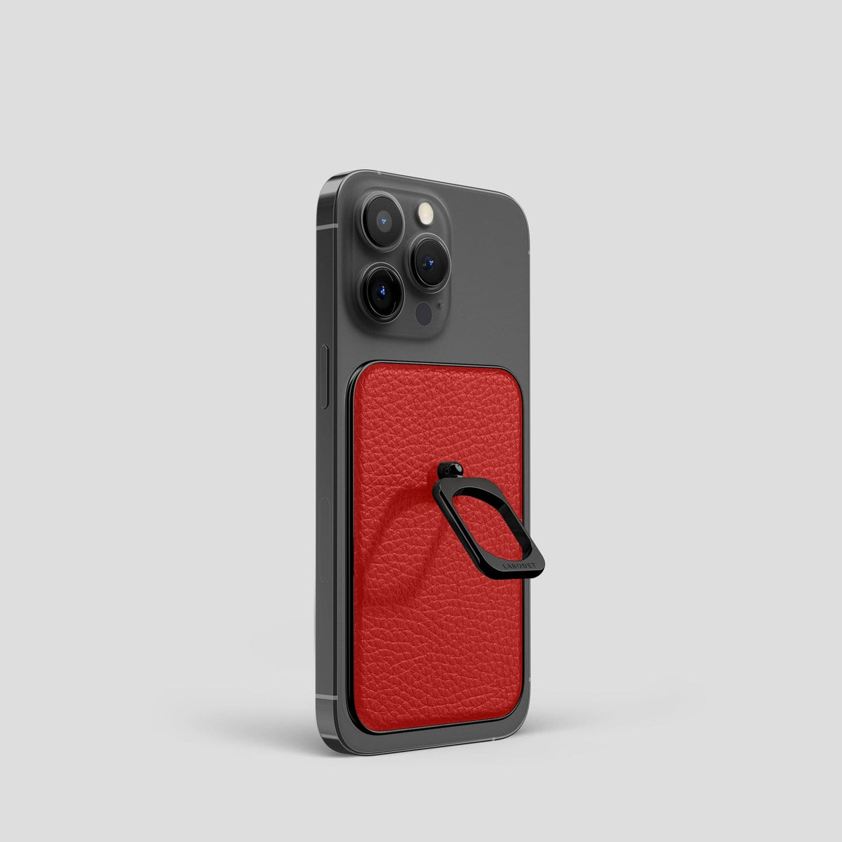 Red MagSafe Ring iPhone 14 Pro Calf with Black Metal -1 | Red-Black