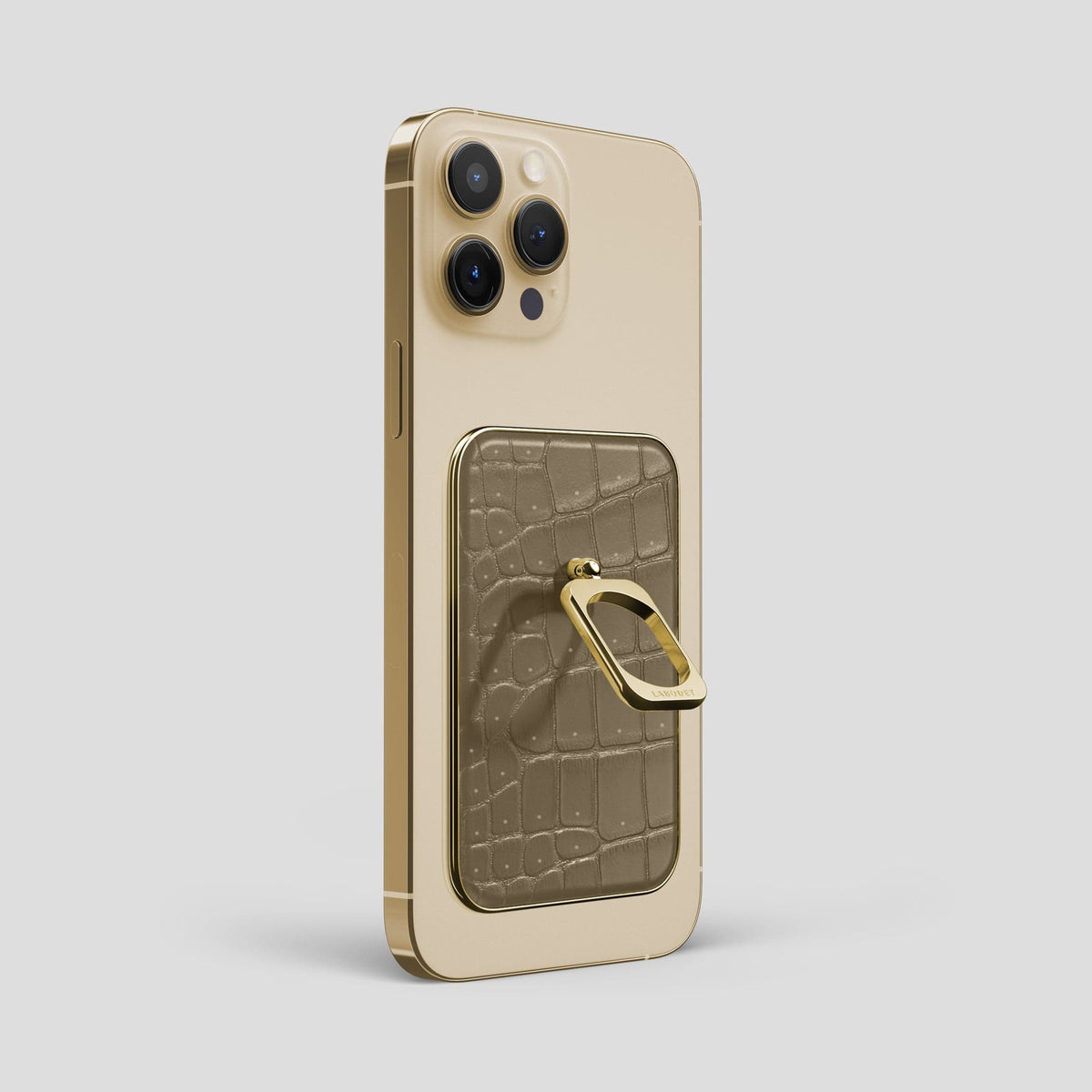 Kaki-Green MagSafe Ring iPhone 14 Pro Max with Gold Metal -1 | Kaki-Green-Gold