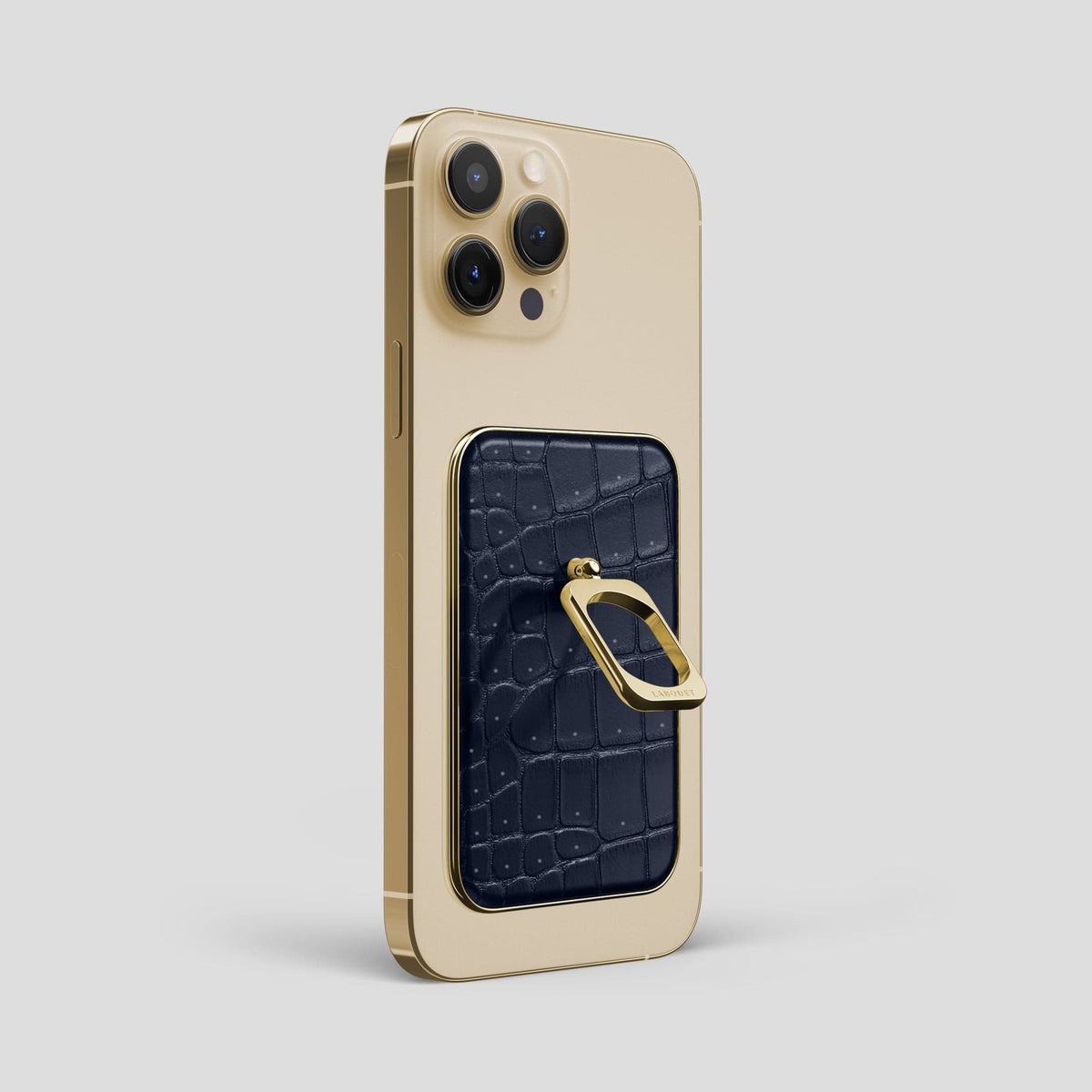 Deep-Blue-Sea MagSafe Ring iPhone 14 Pro Max with Gold Metal -1 | Deep-Blue-Sea-Gold