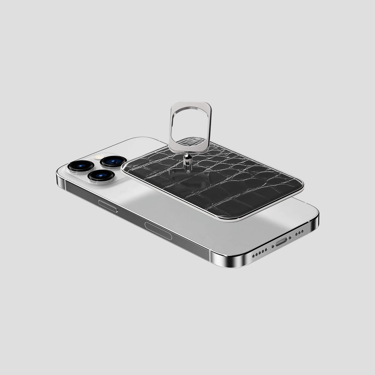 Havana-Black iPhone 14 Pro MagSafe Ring with Steel Metal -4 | Havana-Black-Steel