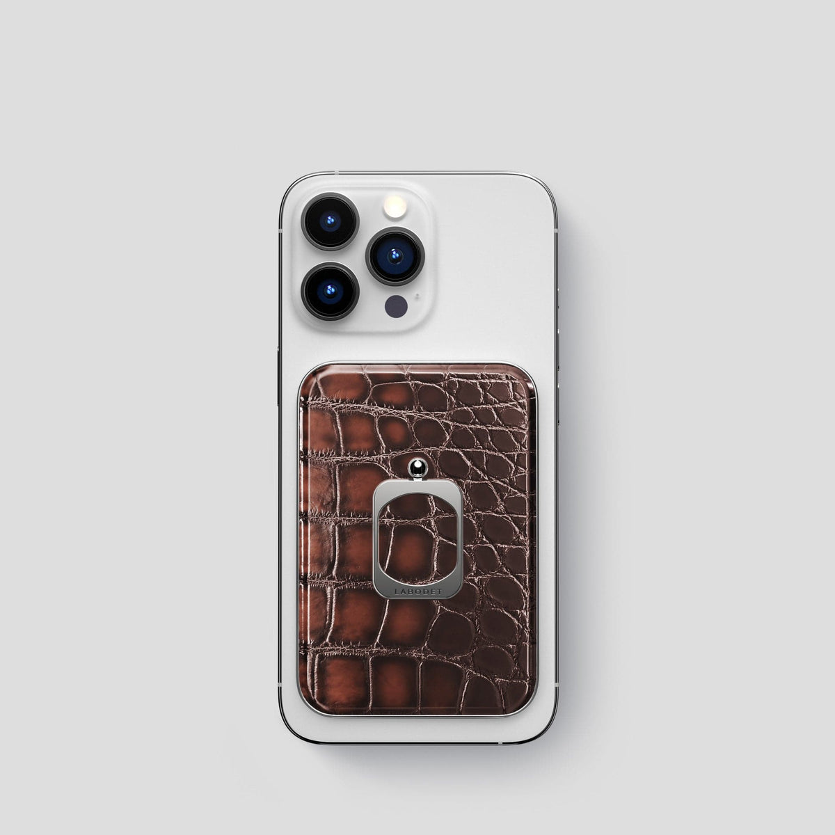 Havana-Brown iPhone 14 Pro MagSafe Ring with Steel Metal -2 | Havana-Brown-Steel
