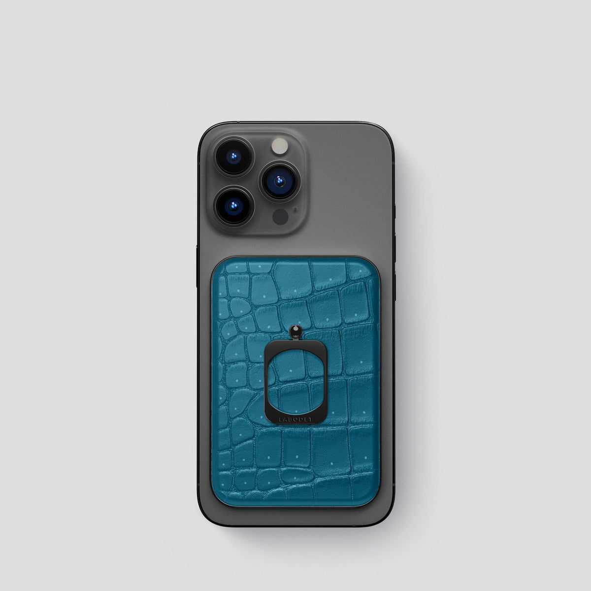 Duck Blue MagSafe Ring iPhone 14 Pro Max with Black Metal -2 | Duck-Blue-Black