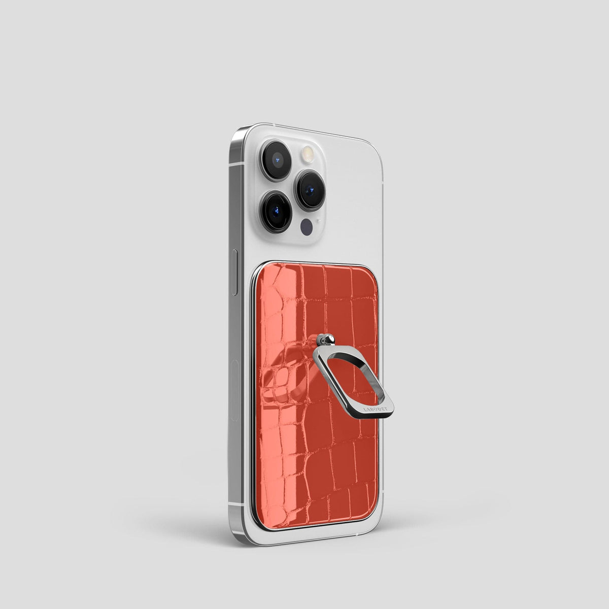 Coral Orange MagSafe Ring iPhone 14 Pro with Steel Metal -1 | Coral-Orange-Steel