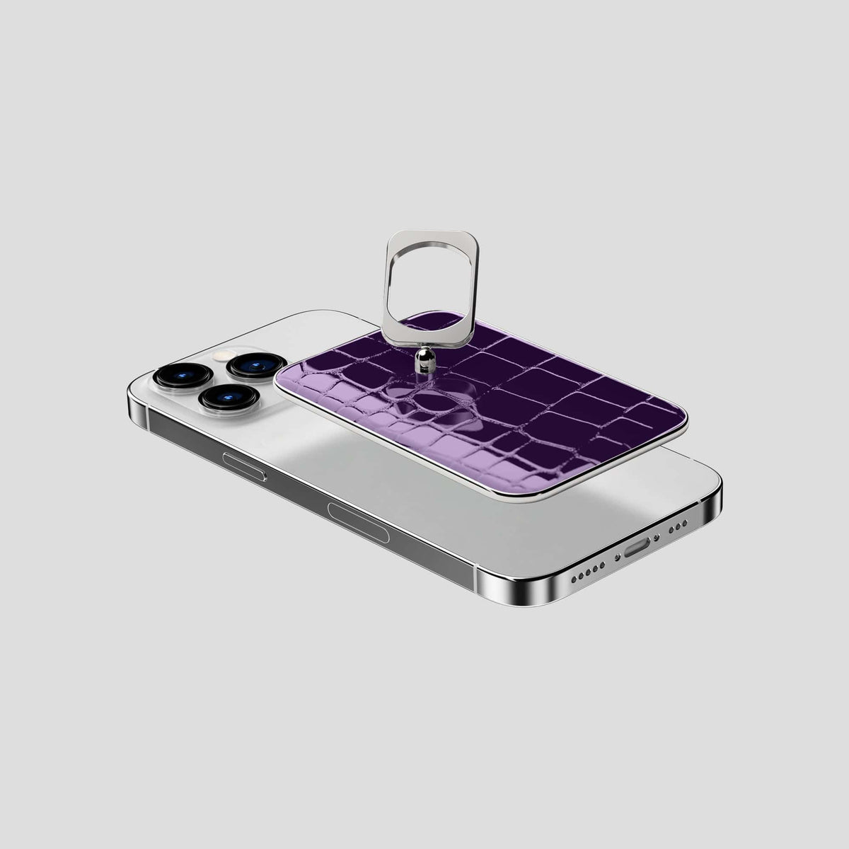 Purple MagSafe Ring iPhone 14 Pro with Steel Metal -4 | Purple-Steel