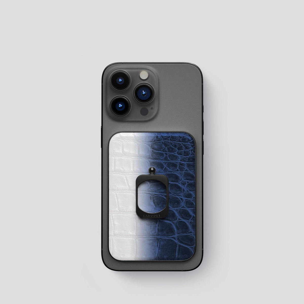 Navy Blue iPhone 14 Pro Himalaya MagSafe Ring with Black Metal -1 | Navy-Blue-Black
